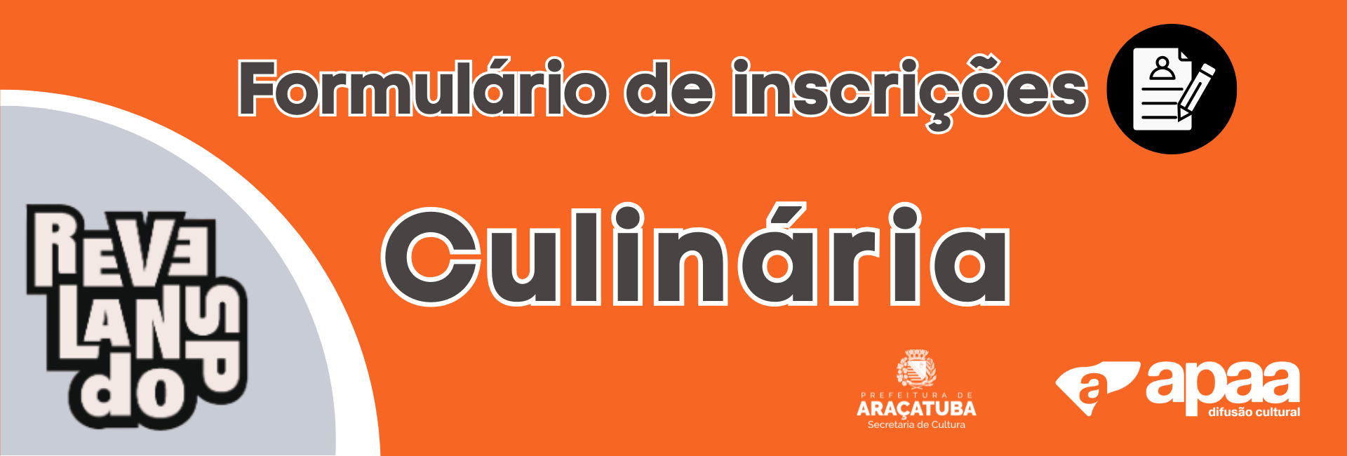 REVELANDO 2026 | CULINÁRIA - Formulário do Projeto